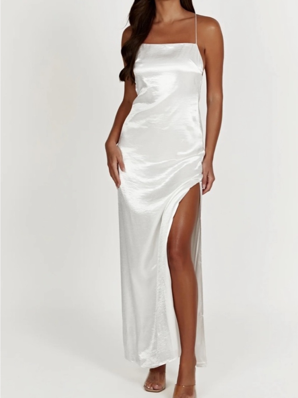 Meshki-Whitney Wetlook Maxi Dress